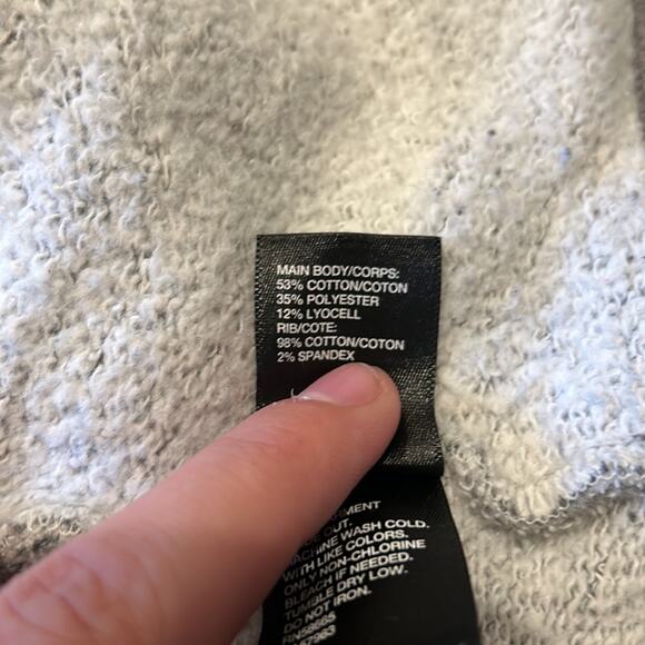 Zella Shooting Star Dark Grey Wrap Drape Collared Sweater Cardigan Plus Size 2X - Picture 8 of 8